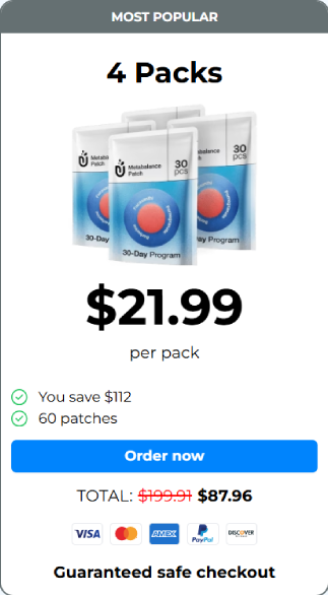 Four pack popular bundle of berberine patches with balanced value and savings